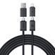 Кабель Baseus Versatile Two-for-Two Fast Charging Cable USB+Type-C to Type-C+Lightning 60W 2m Black P10383000121-02 фото 1