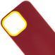 Чехол TPU+PC Bichromatic для Apple iPhone 13 Pro (6.1") Brown burgundy / Yellow 555-03982 фото 2