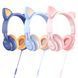 Наушники HOCO W36 Cat ear headphones with mic Pink 656-01040 фото 3