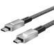 Дата кабель WIWU C078 Type-C to Type-C 100W (1m) Silver ILSO-00000081427-1 фото 4