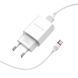 Мережевий зарядний пристрій з кабелем BOROFONE BA20A Sharp single port charger set(Type-C) 10.5W White 6931474700742 фото 4