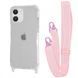 Чохол WAVE Clear Case With Strap для Iphone 11 Pink Sand 208-05199 фото 1