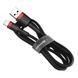 Кабель Baseus Cafule Cable USB For Lightning 1.5A 2m Red+Black CALKLF-C19 фото 5