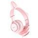 Наушники HOCO W36 Cat ear headphones with mic Pink 656-01040 фото 2