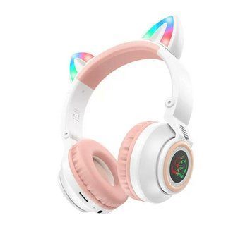 Бездротові навушники BOROFONE BO18 Cat ear BT headphones White 656-01578 фото