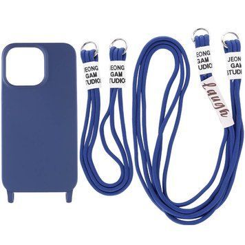 Чехол TPU two straps California для iPhone 12 Pro / 12 Midnight blue 208-05630 фото