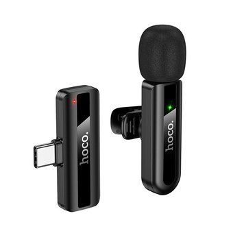Беспроводная микрофонная система HOCO L20 Fair (Type-C) Black 6942007655491 фото