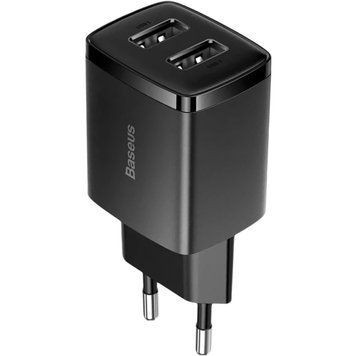 Сетевое зарядное устройство Baseus Compact Charger 2U 10.5W EU Black CCXJ010201 фото