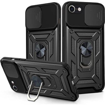 Ударопрочный чехол Camshield Serge Ring для Apple iPhone 7 / 8 / SE (2020) (4.7") Black 208-05576 фото
