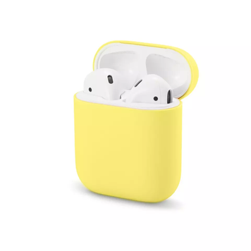 Силиконовый чехол для наушников AirPods 2 Yellow 203-00010 фото