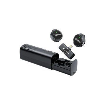 Бездротова мікрофонна система Ulanzi A21 Wireless Microphone, dual-mic, (Lightning) Black A054 фото
