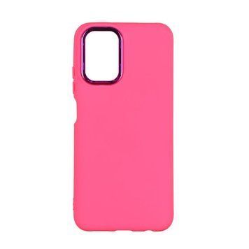 Чохол Silicone Cover Metal frame для Xiaomi Redmi Note 10 / Note 10s Shiny pink 208-03464 фото