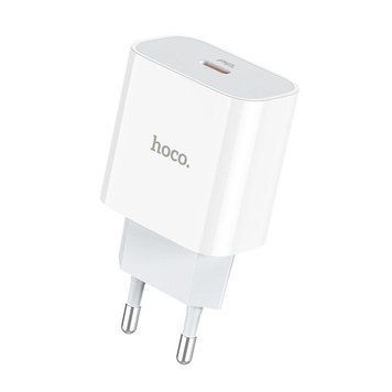 Сетевое зарядное устройство HOCO C76A Plus Speed source PD20W charger White 6931474746917 фото