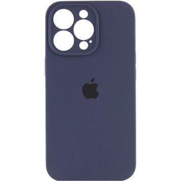Силіконовый чохол з закритою камерою для iPhone 13 Pro Midnight Blue 208-00756 фото