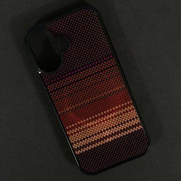 Чехол Gloss Elite Carbonique Magnetic для iPhone 17 Pixel Red 208-06284 фото