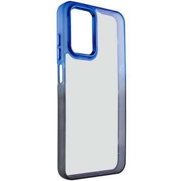 Чехол TPU+PC Fresh sip series для Realme C67 4G Черный / Синий 777-06583 фото