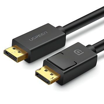 Кабель UGREEN DP Male to Male Cable 1.5m (Black) UGR-10245 фото