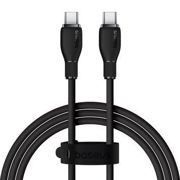 Кабель Baseus Pudding Series Fast Charging Cable Type-C to Type-C 100W 1.2m Cluster Black P10355702111-00 фото