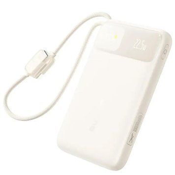 Портативний ЗП Power Bank Baseus EnerFill FC11 PD22.5W with cable 10000 mAh (1USB-C/1L) (E0027R) Biege ILSO-00000085328-2 фото