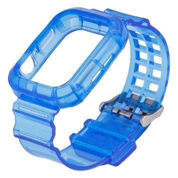 Ремінець для Apple Watch Band Color Transparent + Protect Case 40/41 mm Blue 212-01100 фото