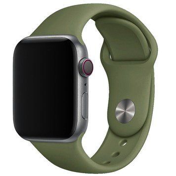 Силіконовий ремінець для Apple Watch Sport Band 38/40/41/42mm(ser.10) (S/M & M/L) 3pcs Olive 212-01209 фото