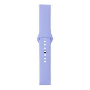 Ремінець Универс 20mm Silicone Original Button Design для Samsung/Amazfit/Huawei Elegant Purple 212-02697 фото