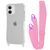Чехол WAVE Clear Case With Strap для Iphone 11 Pink 208-05200 фото