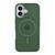 Чехол TPU+PC Goldencis Matte with MagSafe для iPhone 16 Plus Dark Green 214-03411 фото