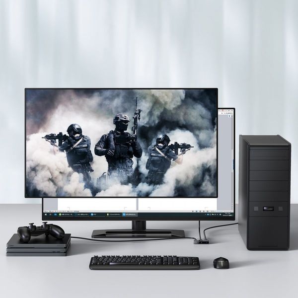 Адаптер Baseus Matrix HDMI Splitter Space Gray CAHUB-BC0G фото