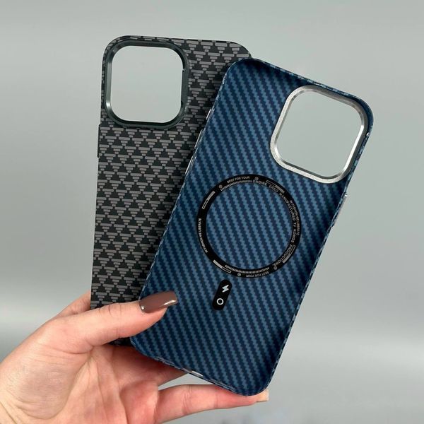 Чехол Elite Carbon Matte BOX Magnetic для iPhone 16 Pro Grey White 208-06334 фото