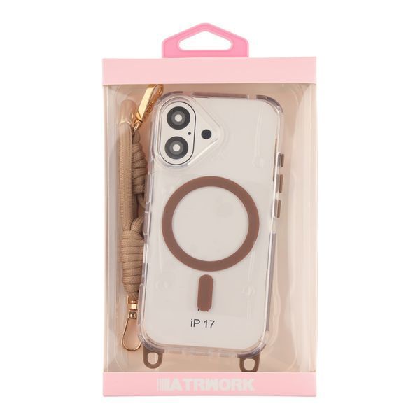 Чохол TPU+PC LanyardCase with MagSafe для iPhone 17 Desert Gold 2020000499978 фото