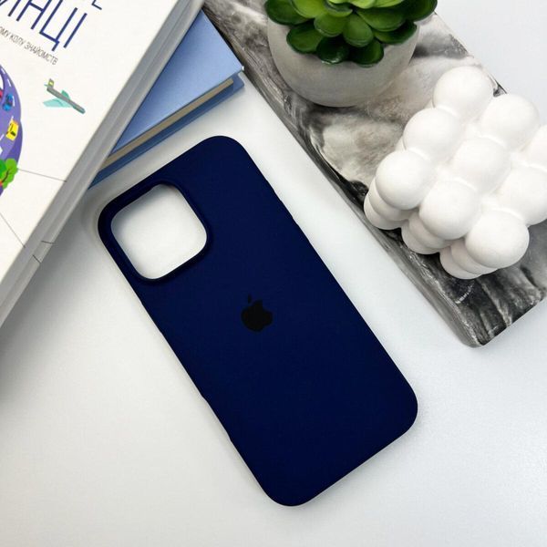 Силіконовий чохол для iPhone 16 Pro Navy Blue 666-01210 фото