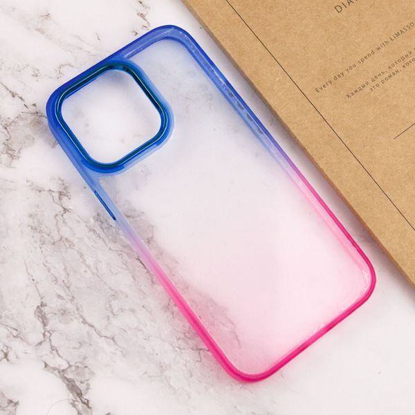 Чехол TPU+PC Fresh sip series для Apple iPhone 14 Pro Max (6.7") Розовый / Синий 777-06683 фото