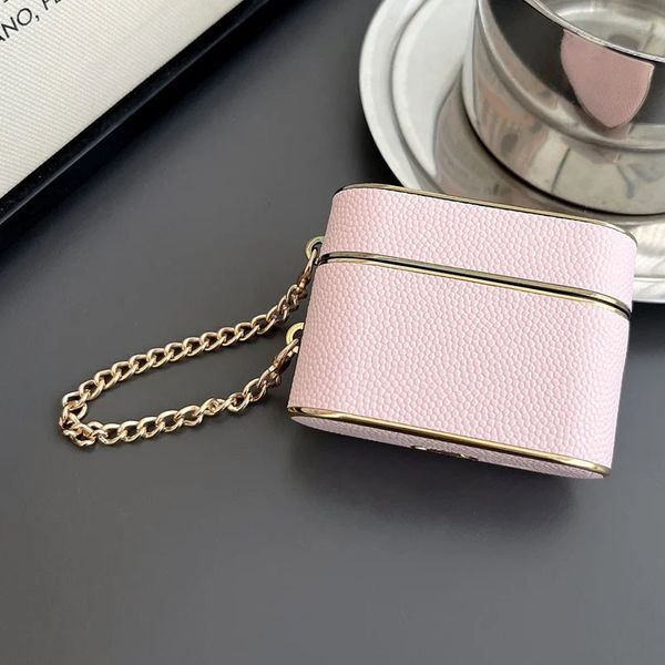 Кожаный футляр Suitcase для наушников AirPods 3 Pink 203-00353 фото