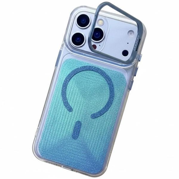 Чохол TPU+PC Jewel Sparkle with MagSafe для Apple iPhone 17 (6.3") Aqua Blue 214-04558 фото