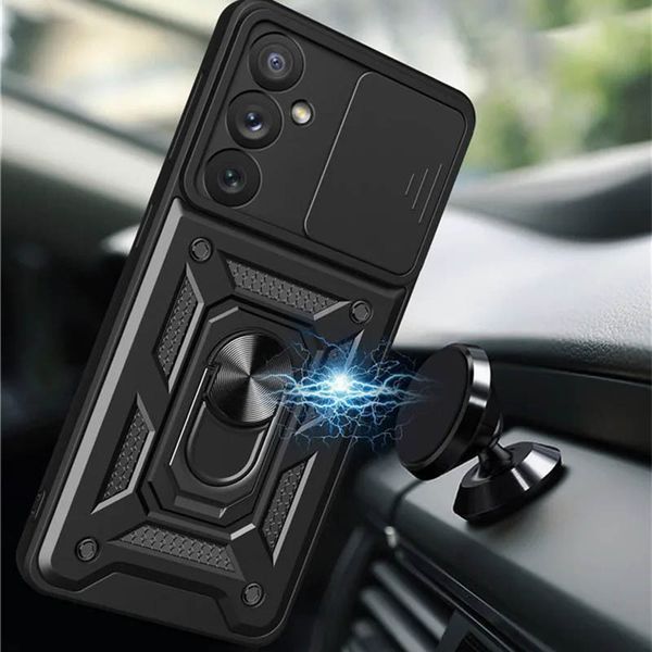 Ударостійкий чохол Camshield Serge Ring для Samsung Galaxy S23 Black 777-04403 фото