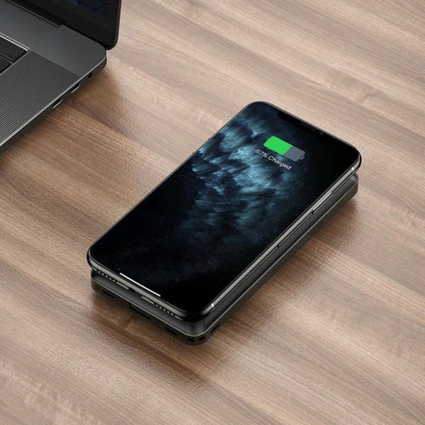 Зовнішній акумулятор HOCO J50 Surf wireless charging mobile power bank(10000mAh) Black 656-01170 фото