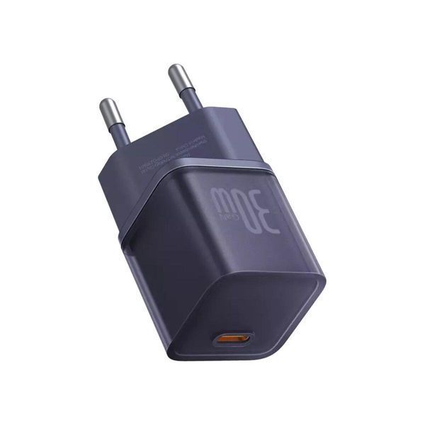 Мережевий зарядний пристрій Baseus GaN5S Fast Charger 1C 30W EU Midnight Purple 656-01289 фото