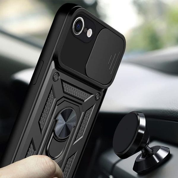 Ударостійкий чохол Camshield Serge Ring для Apple iPhone 7 / 8 / SE (2020) (4.7") Black 208-05576 фото