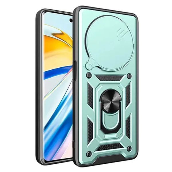 Ударостійкий чохол Camshield Serge Ring для Xiaomi Redmi Note 14 Pro 4G Green 777-04279 фото