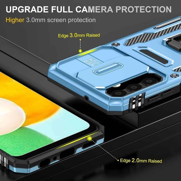 Ударопрочный чехол Camshield Army Ring для Samsung Galaxy A13 4G / A04s Light Blue 777-05117 фото