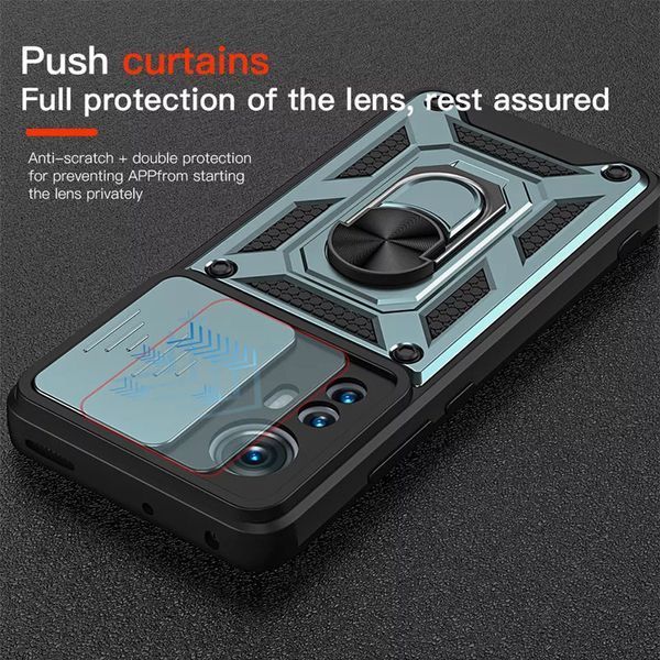 Ударостійкий чохол Camshield Serge Ring для Xiaomi 12T / 12T Pro Green 777-04553 фото