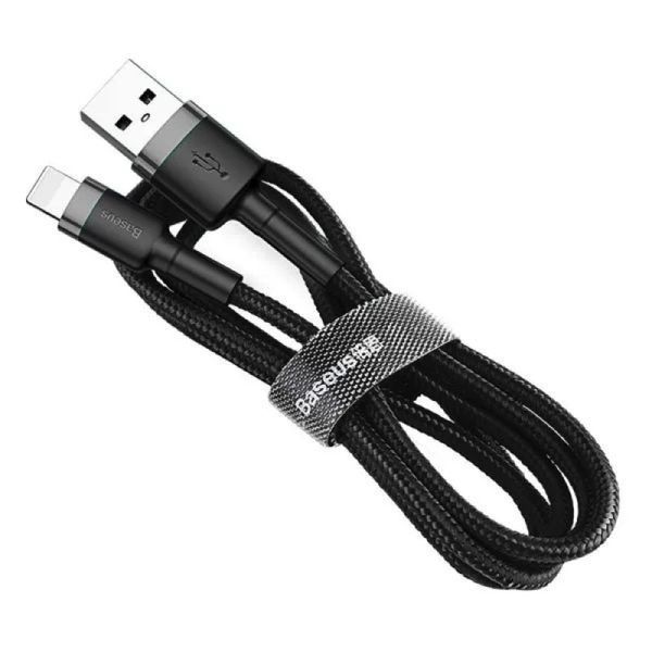 Кабель Baseus Cafule Cable USB For Lightning 1.5A 2m Gray+Black CALKLF-CG1 фото