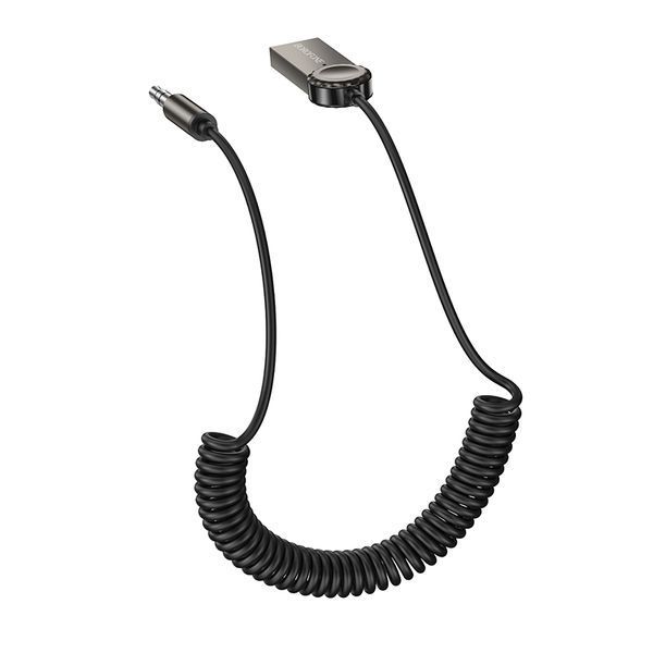 Bluetooth-ресивер BOROFONE BC56 Peaceful car AUX BT receiver with cable Metal Gray 6941991113031 фото