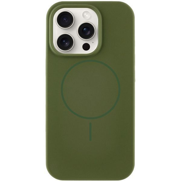 Силіконовий чохол з MagSafe для iPhone 16 Plus Cyprus Green 214-01569 фото