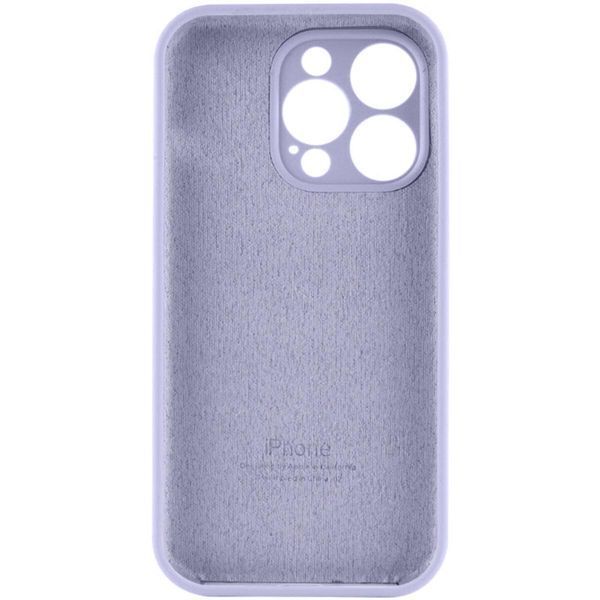 Силіконовий чохол з закритою камерою для iPhone 16 Pro Max Lavender Grey 666-01312 фото