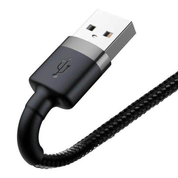 Кабель Baseus Cafule Cable USB For Lightning 1.5A 2m Gray+Black CALKLF-CG1 фото