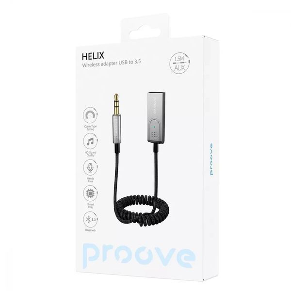 Автомобільний Аудіо Bluetooth Адаптер Proove Helix 656-02551 фото