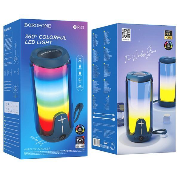 Портативна колонка BOROFONE BR33 Pulse color sports BT speaker Navy Blue 656-00736 фото