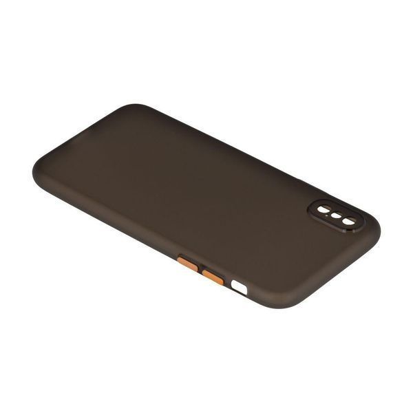 Силіконовий чохол Ultra-thin Matte TPU with Frame для iPhone Xs Max Чорний 208-01081 фото